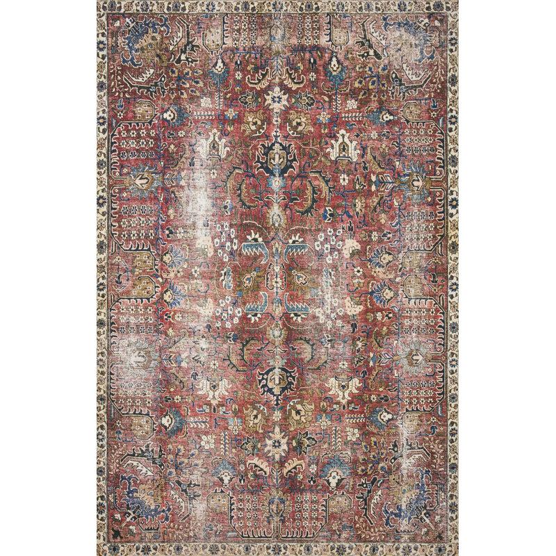 Wayfair Chris Loves Julia X Loloi Jules Oriental Merlot Rug
