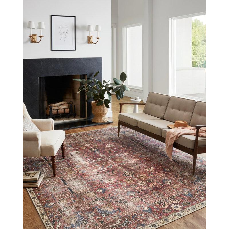 Wayfair Chris Loves Julia x Loloi Jules Oriental Merlot Rug