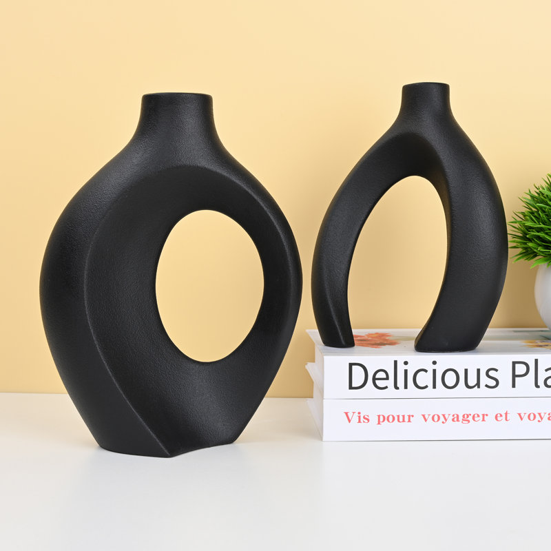 Wayfair Christiam 2 Piece Handmade Ceramic Table Vase