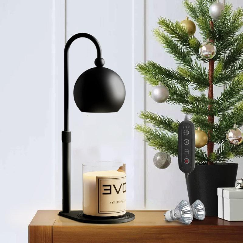 Wayfair Christmas Present Metal Candle Heating Table Lamps Metal Candle Holders with Bulbs Candle Melting Lamps