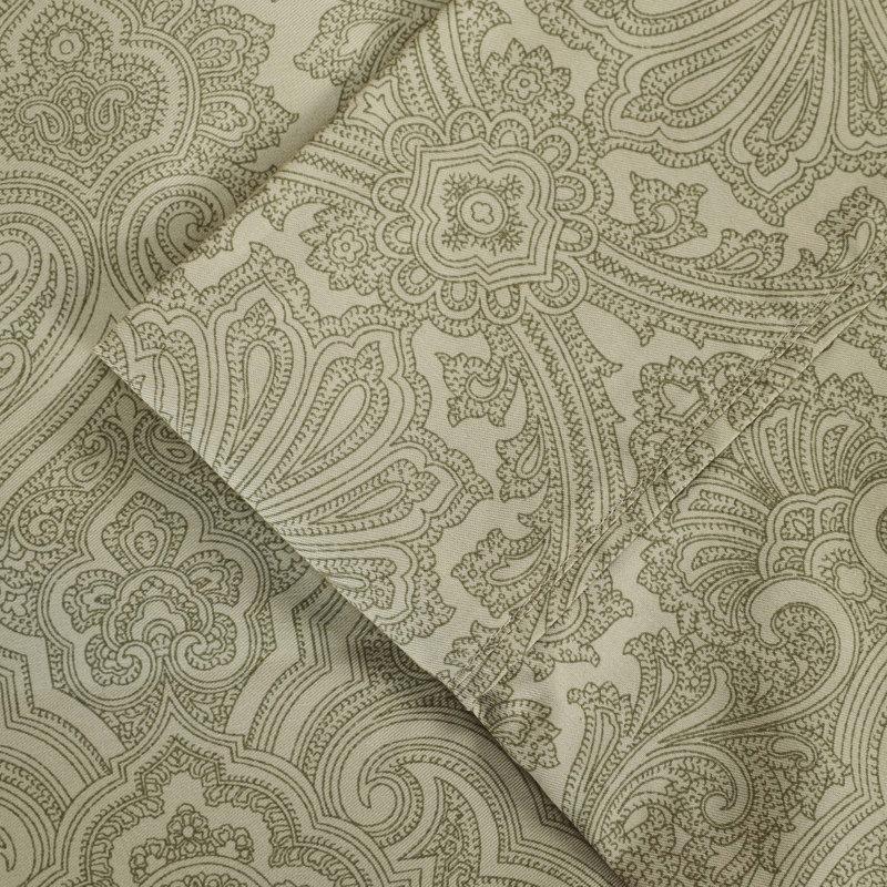 Wayfair Classic Paisley 600 Thread Count Cotton Blend Sateen Sheet Set