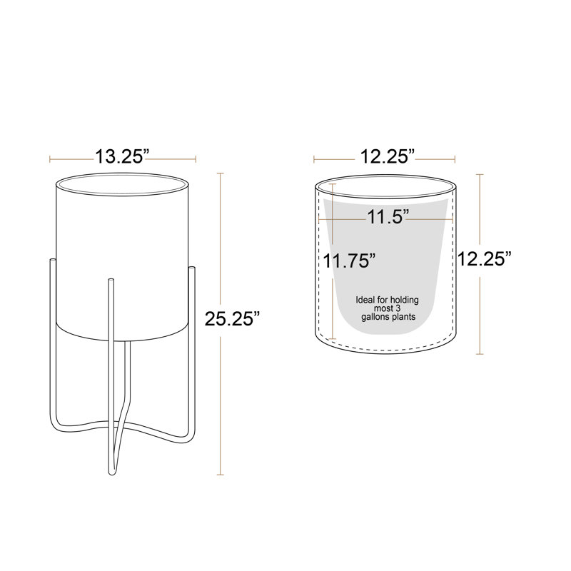 Wayfair Cleare Honeycomb Pot With Ambrose Gold Base