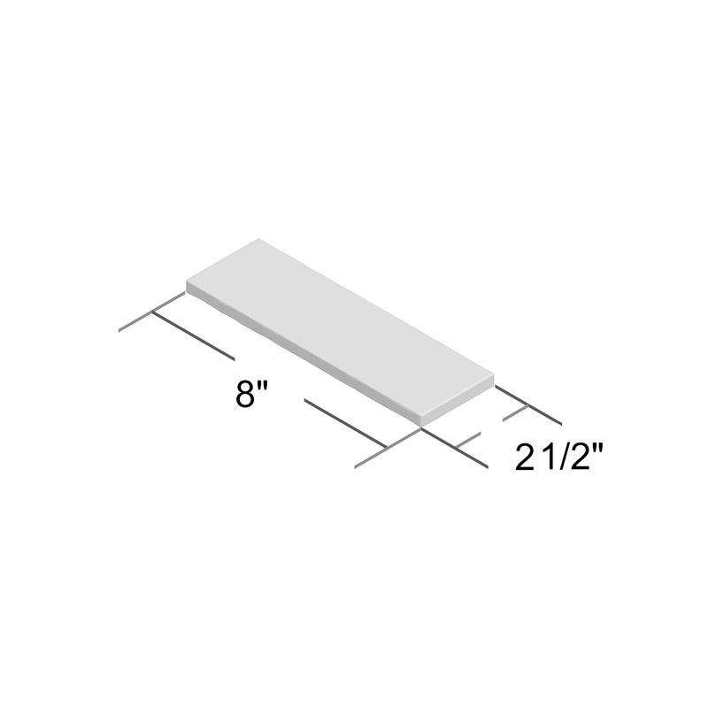 Wayfair Cloe 2.5 In. X 8 In. Handmade-Look Ceramic Wall Glossy Subway Tile