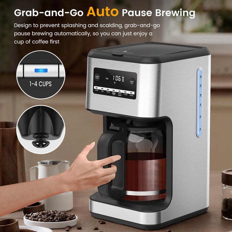 Wayfair Coffee Maker With 14-Cup Carafe Brewer&Timing Function HD57HG51GS