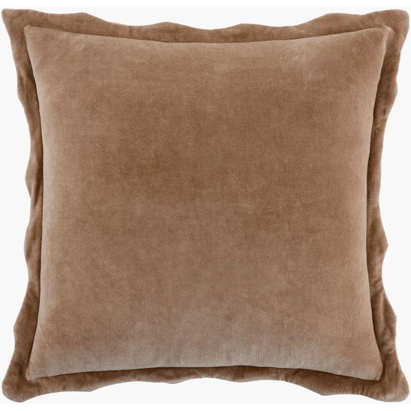 Wayfair Collier Scalloped Edges Cotton Throw Pillow