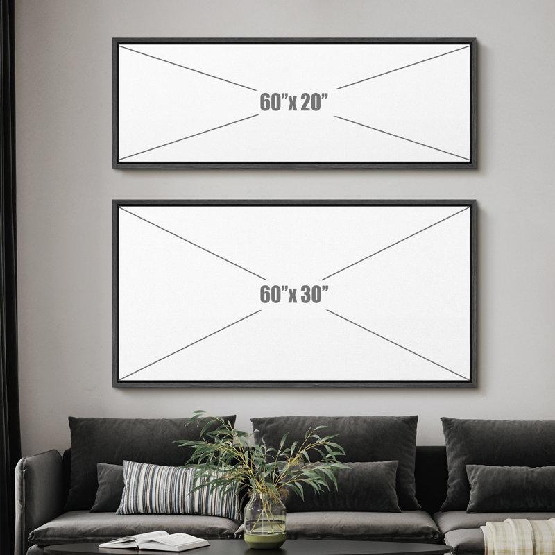 Wayfair Colorful Wildflower Field Artwork Abstract Countryside Wall Pictures Giclee Canvas Digital Print Extra Large Framed Wall Art