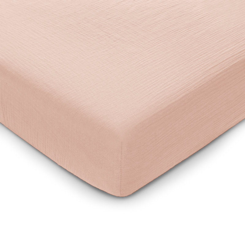 Wayfair Comfy Cubs 100% Muslin Cotton Fitted Crib Sheet - Soft Standard & Breathable Crib Sheets - Snug Fit Secure Elastic for Boys & Girls