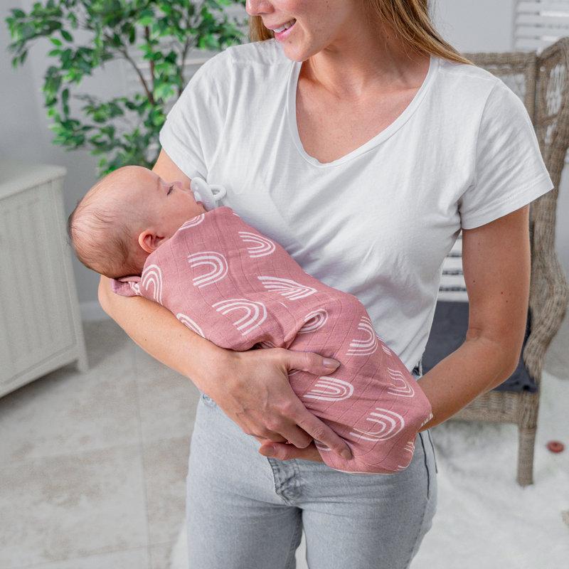 Wayfair Comfy Cubs Muslin Swaddle Blankets (Pack Of 4) - 47” X 47” Soft Cotton Large Swaddling Wrap