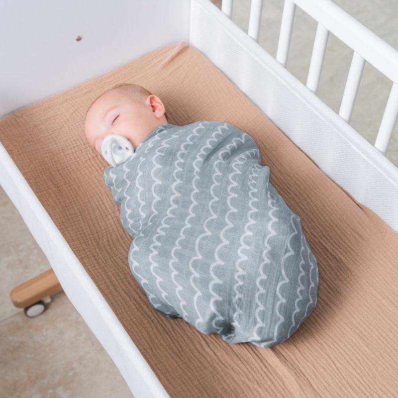 Wayfair Comfy Cubs Muslin Swaddle Blankets (Pack Of 4) - 47” X 47” Soft Cotton Large Swaddling Wrap