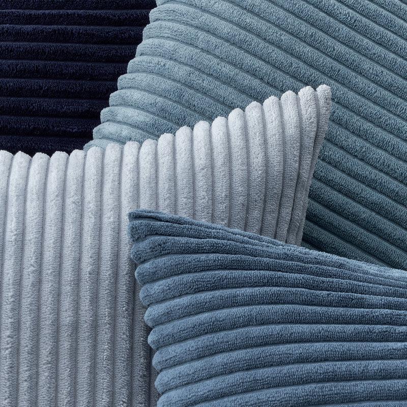 Wayfair Corduroy Striped Corduroy Pillow Cover Square Modern Gradient Pillow Cases For Sofa Decorative Cushion Cover (Set Of 4)