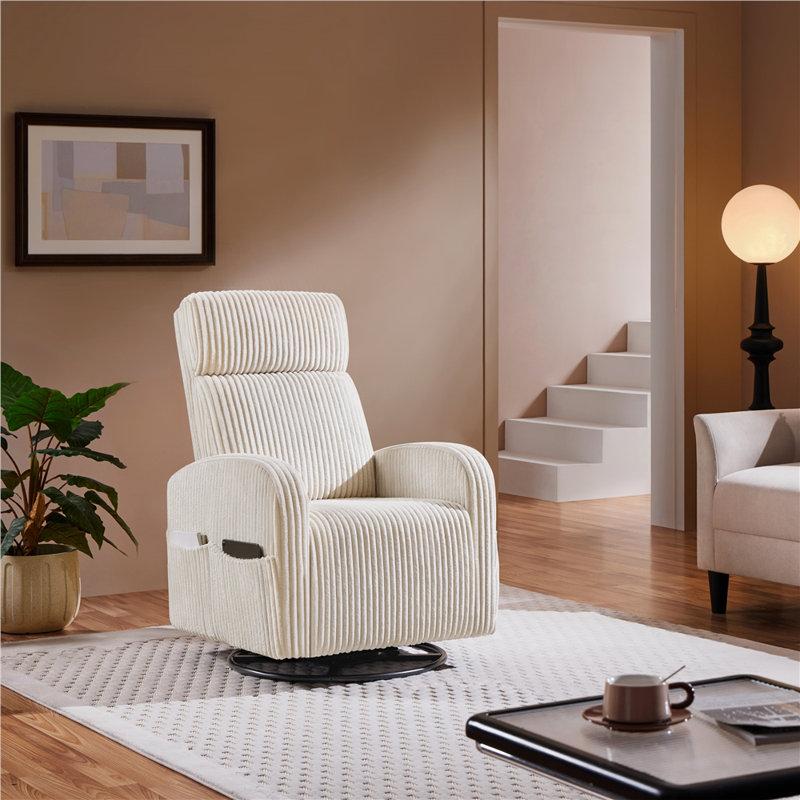 Wayfair Corduroy Swivel Nursery Glider Chair For Nursery Room Living Room