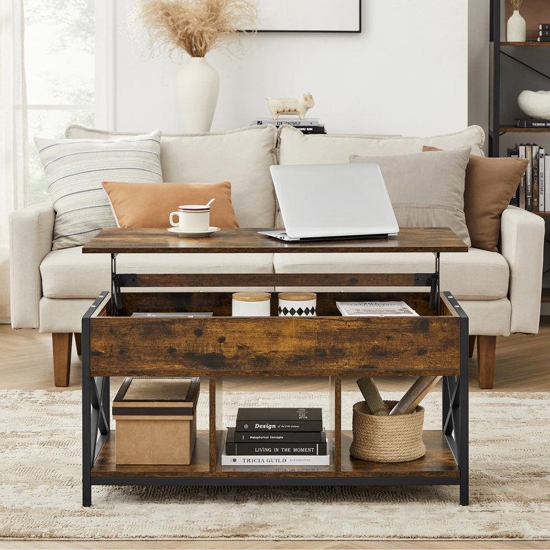 Wayfair Corrine Lift Top Extendable Coffee Table With Storage