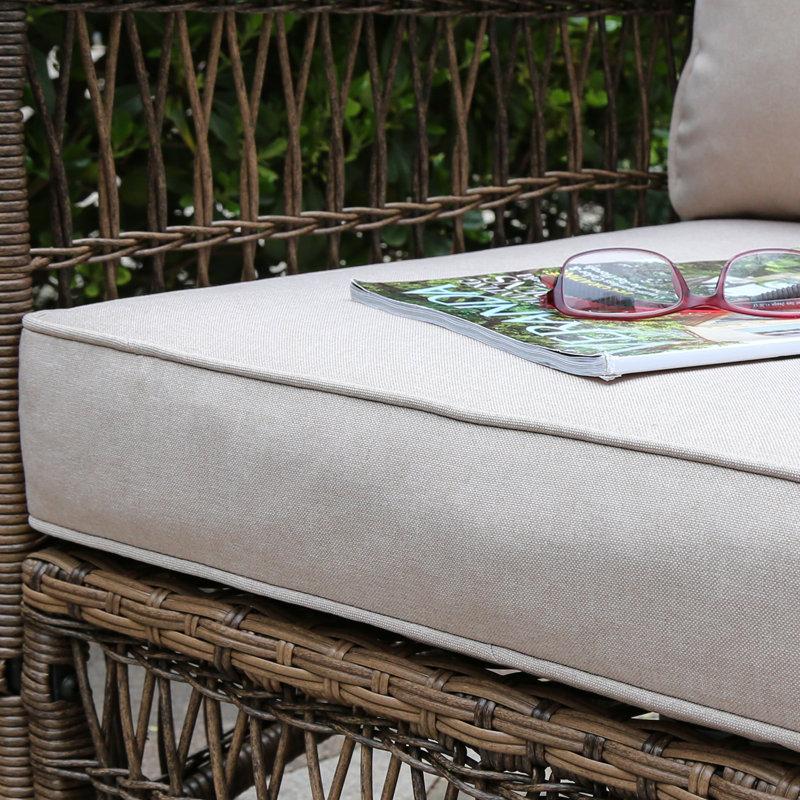 Wayfair Corringham Premium All-Weather Wicker 8 - Person Modular Patio Conversation Sets With Cushions