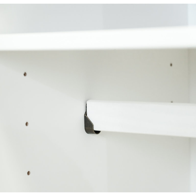 Wayfair Cosmo 100% Solid Wood 4-door Wardrobe Armoire