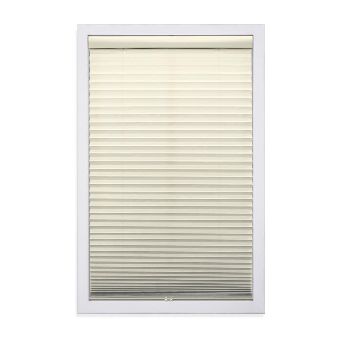 Wayfair Coursey 1 inch Cordless Semi-Sheer Light Filtering Pleated Shade