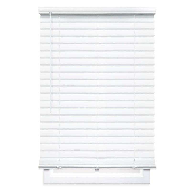Wayfair Coursey 2 inch Room Darkening Cordless Vinyl Horizontal/Venetian Blind