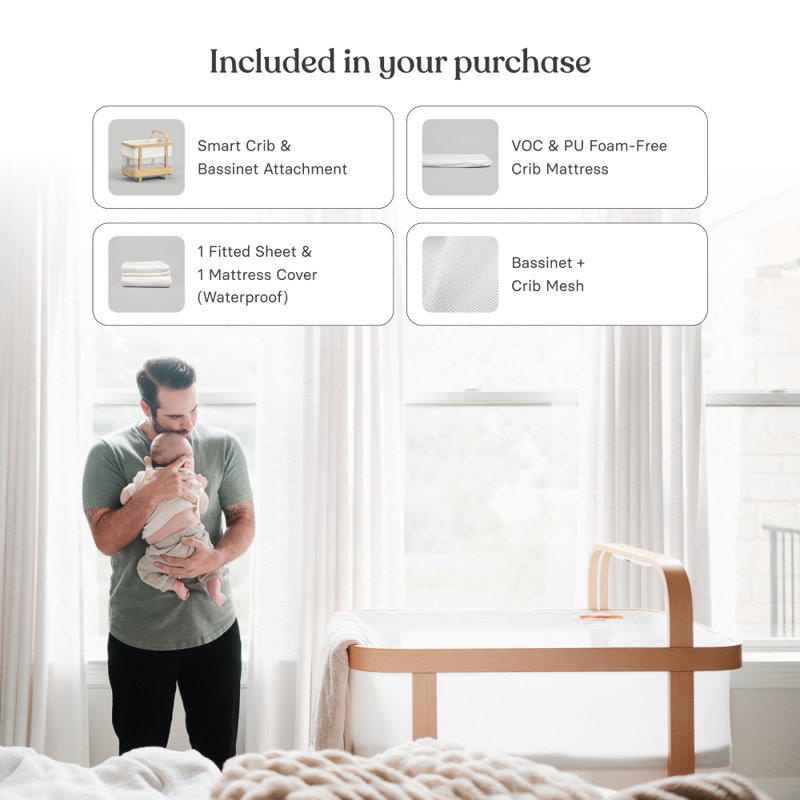 Wayfair Cradlewise Convertible Smart Bassinet And Crib