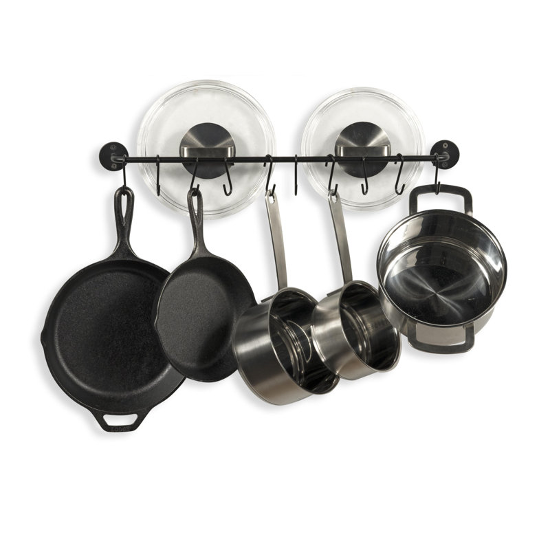 Wayfair Cucina Steel Straight Wall Mounted Pot Rack (Set Of 2)