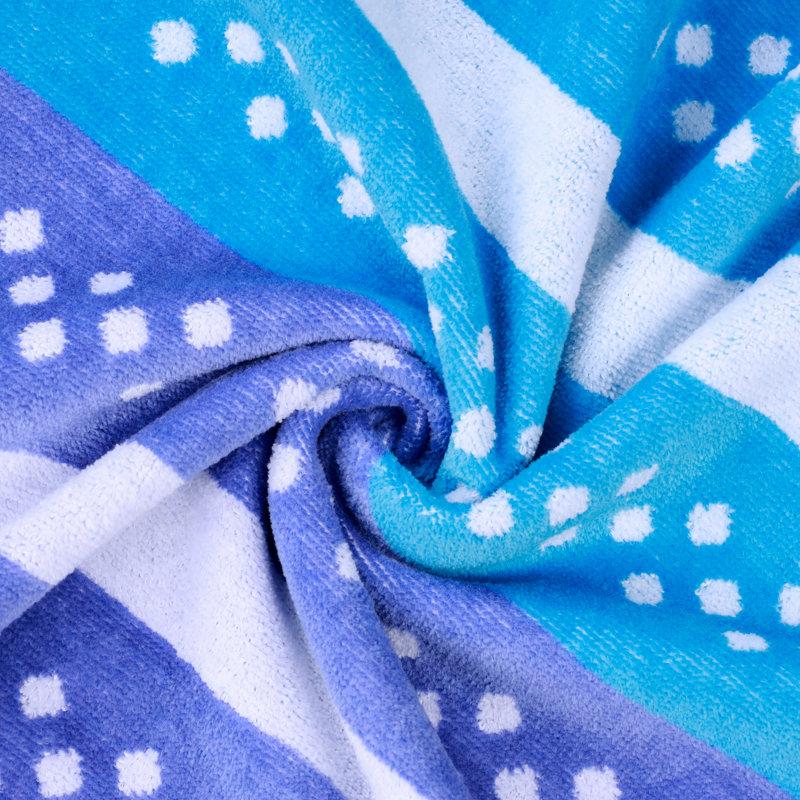 Wayfair Dalhart Striped Superior Cotton Fuzzy Velour Terry Large Oversized Beach Towel