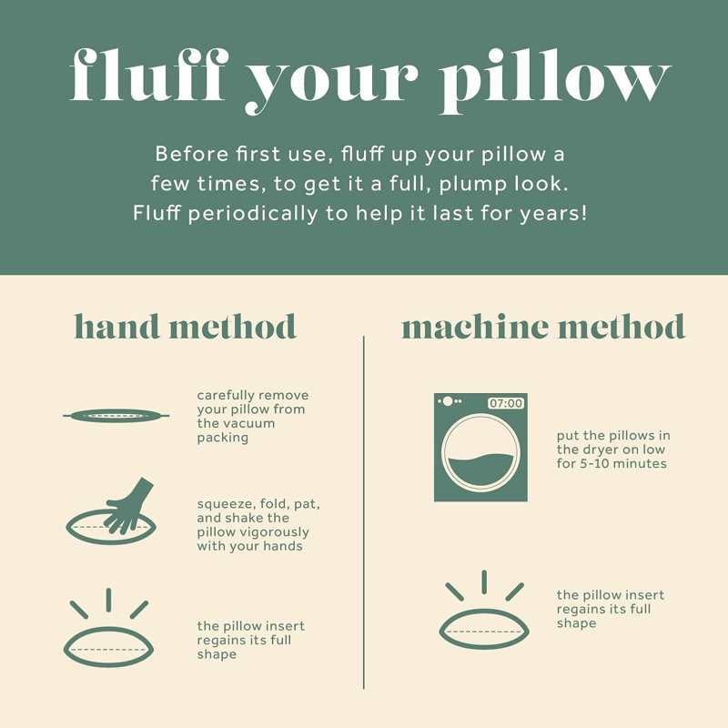 Wayfair Decorative Throw Pillow Insert Down Feathers Fill 100% Cotton Cover Square Pillow Insert (Set Of 2)