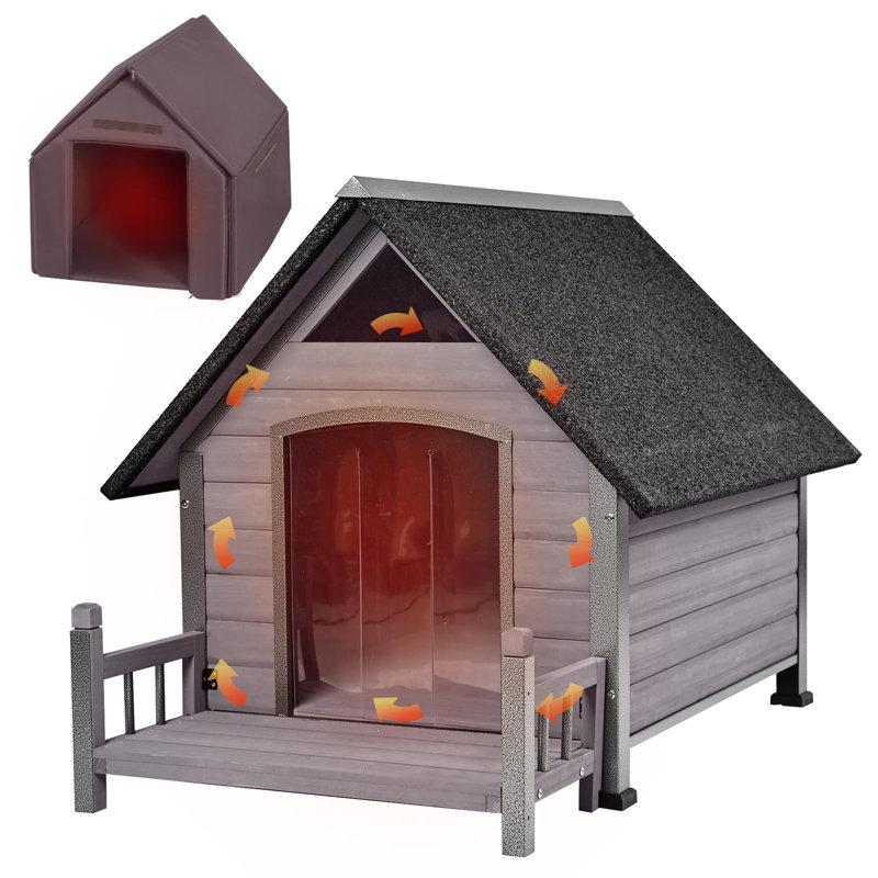 Wayfair Dog House Outdoor With Insulated Liner Winter Dog Kennel For Small Mediun Dogs With Anti-biting Metal Iron Frame Heated Dog House 100%