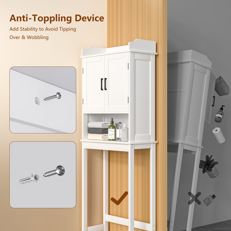 Wayfair Doniphan Freestanding Over The Toilet Storage