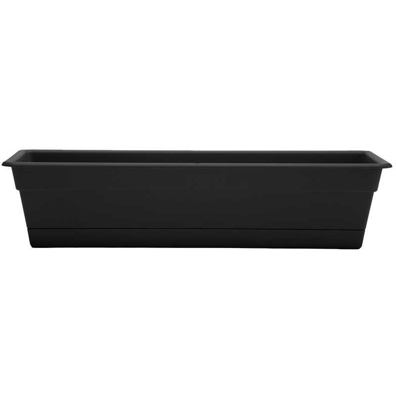 Wayfair Dura Cotta Traditional Plastic Indoor/Outdoor Rectangle Window Box Planter with Attached Saucer