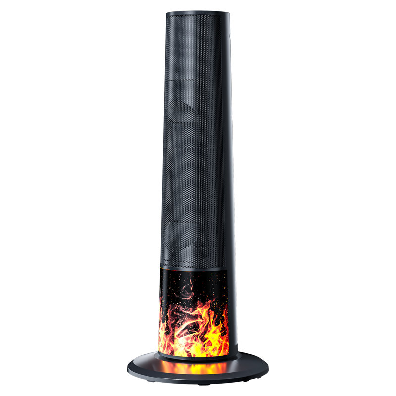 Wayfair Electric Space Heater 1500W PTC Ceramic Heaters Indoor with Remote 70° Oscillation 1-12H Timer Portable Heaters with Thermostat Fast and Safe Tower Heater for Office Bedroom Large Room