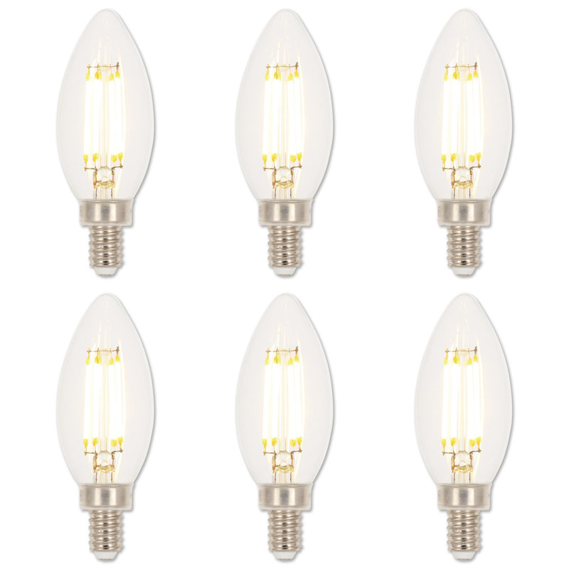 Wayfair Equivalent E12/Candelabra Dimmable LED Bulb (Set Of 6) 5271020