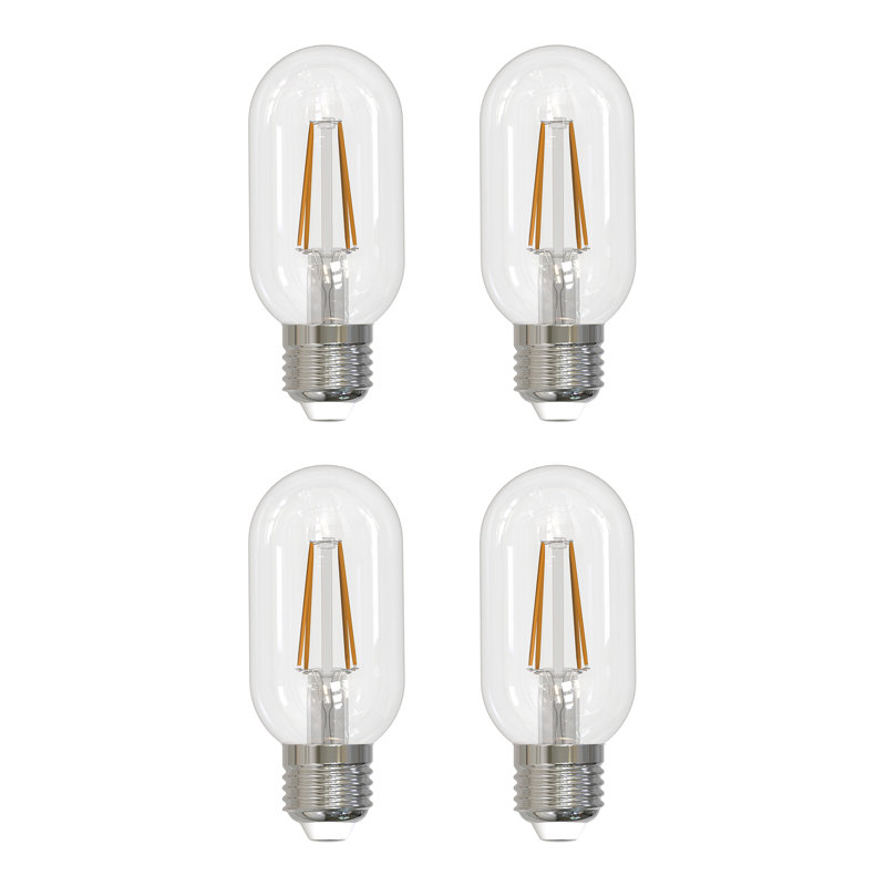 Wayfair Equivalent T14 E26/Medium (Standard) Dimmable 3000K LED Bulb (Set Of 4) 862703