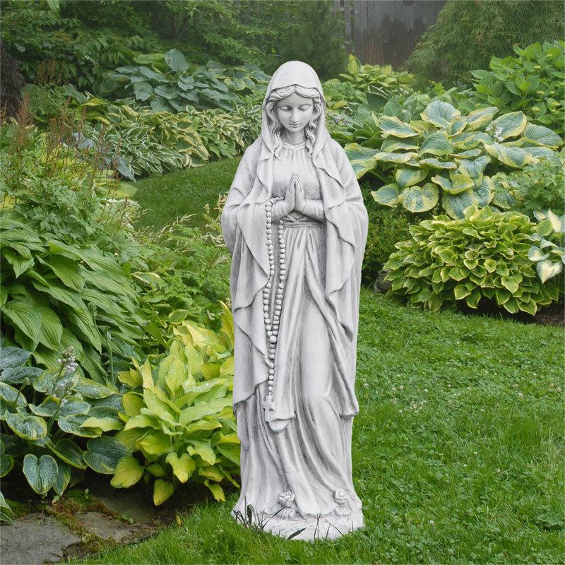 Wayfair Eskil Virgin Mary Praying Statue Outdoor Garden Religious Decorations Statue