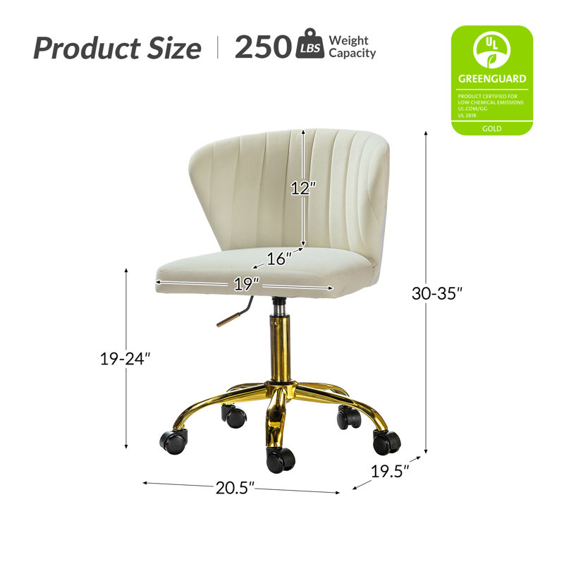 Wayfair Euclid Ergonomic Task Chair With Tufted Back