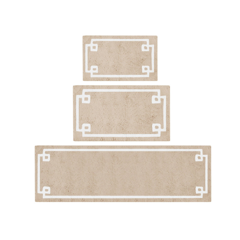 Wayfair Evan 100% Cotton Tufted Bath Rug With Non-Slip Backing