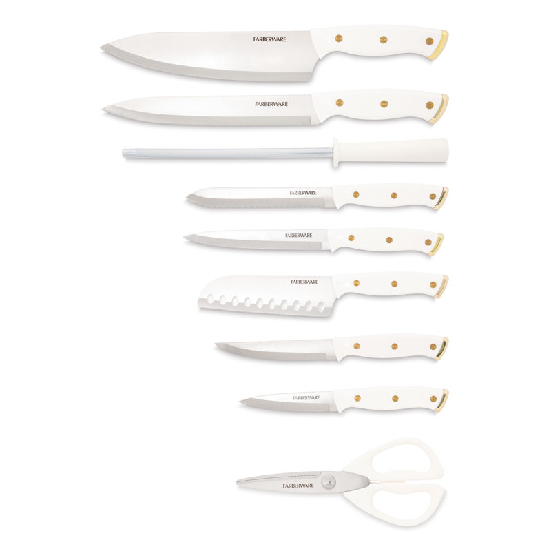 Wayfair Farberware 15-Piece Triple Riveted Knife Block Set