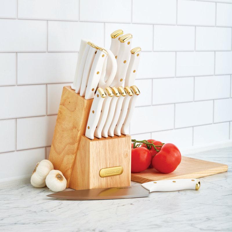 Wayfair Farberware 15-Piece Triple Riveted Knife Block Set