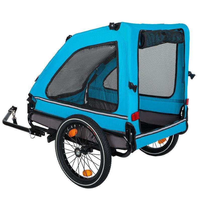 Wayfair Foldable Bike Trailer For Small And Medium Pets – Durable Steel Frame Quick-Release Wheels Non-Slip Floor