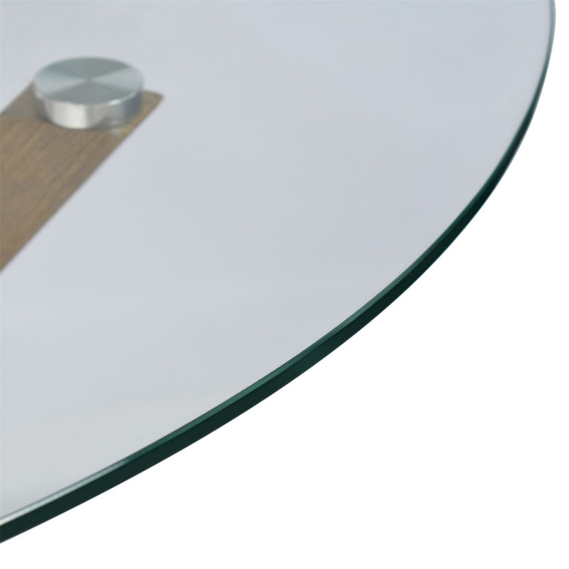 Wayfair Folmar 4 - Person Dining Table Sets With 39'' Round Table & 4 Upholstered Fabric Chairs