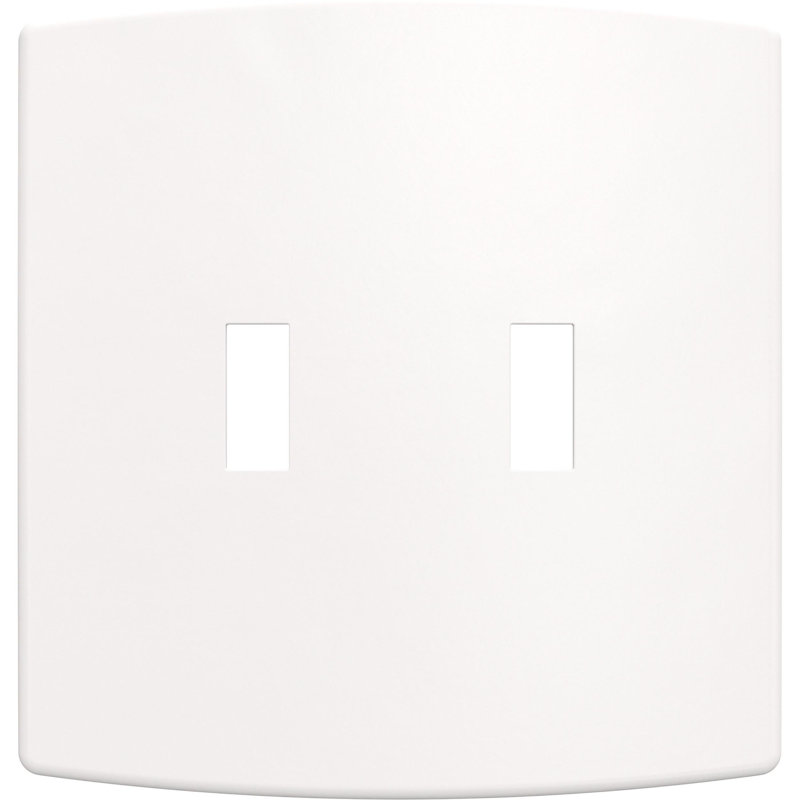 Wayfair Franklin Brass Soft Modern 2-Gang Concealed Mount Light Switch/Toggle Wall Plate (Set Of 3)