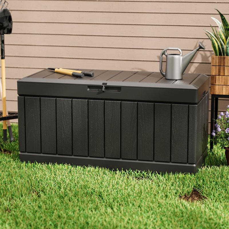 Wayfair Furmax 45.3'' W 82 Gallons Water Resistant Lockable Deck Box