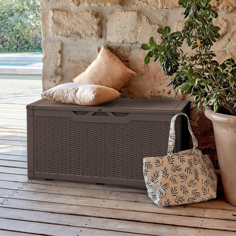 Wayfair Furmax 48.6'' W 100 Gallons Resin Lockable Deck Box