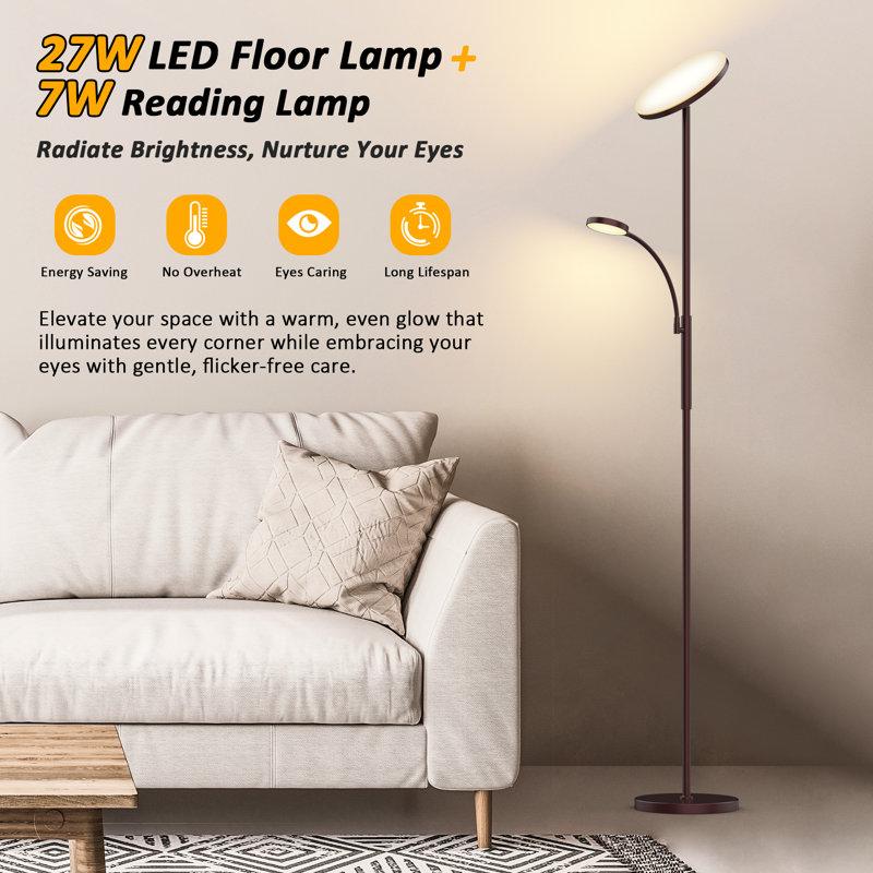 Wayfair Gaillac 68.9 LED Floor Lamp With Remote Control