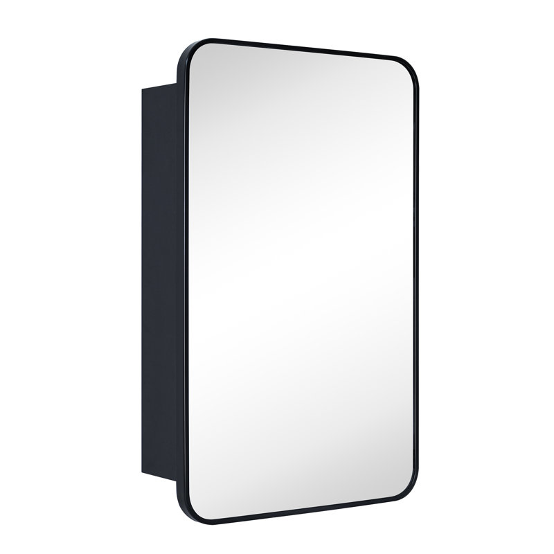 Wayfair Garnes Recessed Or Surface Mount Framed Medicine Cabinet With Adjustable Shelves