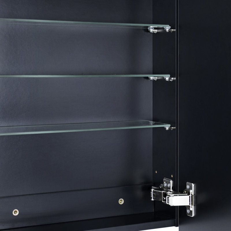 Wayfair Garnes Recessed Or Surface Mount Framed Medicine Cabinet With Adjustable Shelves