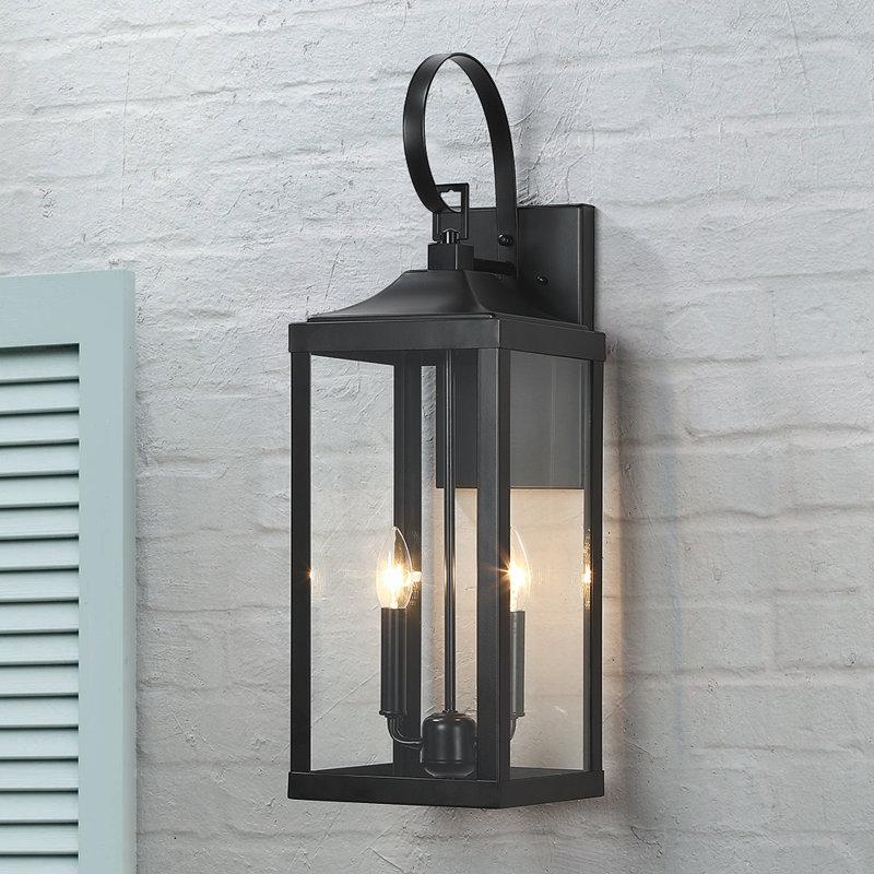 Wayfair Gaudencia 2 - Bulb 25.74'' H Outdoor Wall Lantern