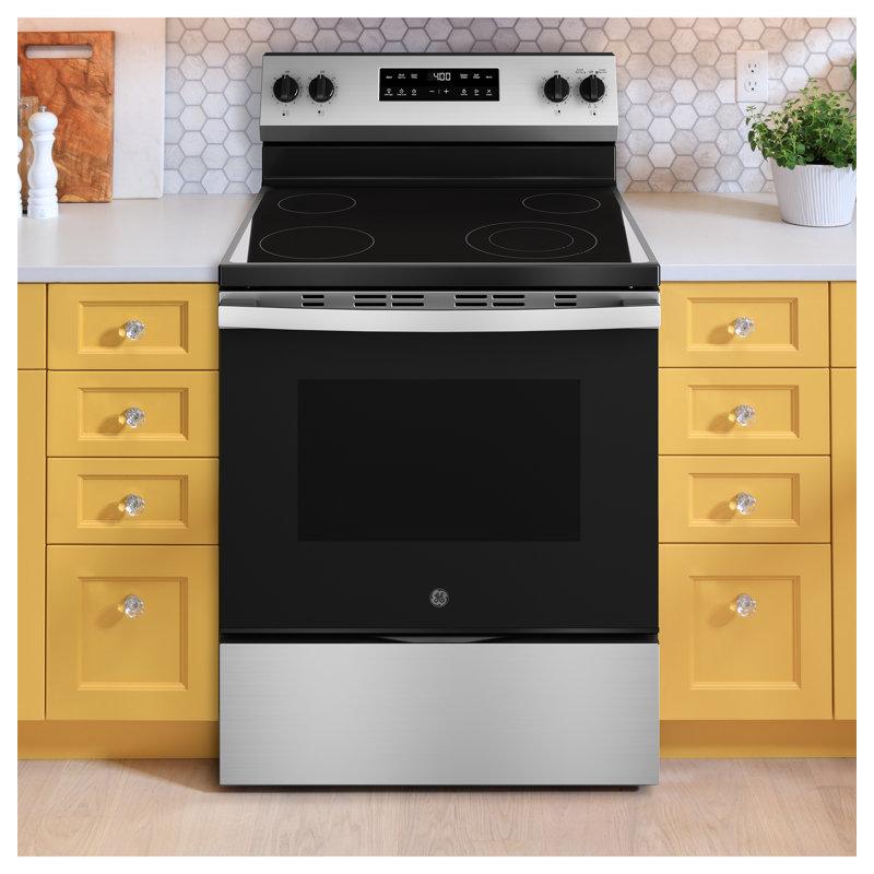 Wayfair GE 30" Free-Standing Electric Range GRF400PVSS