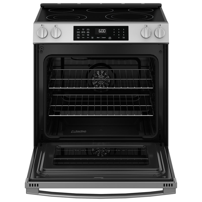 Wayfair GE 30" Slide-In Electric Convection Range GRS600AVFS