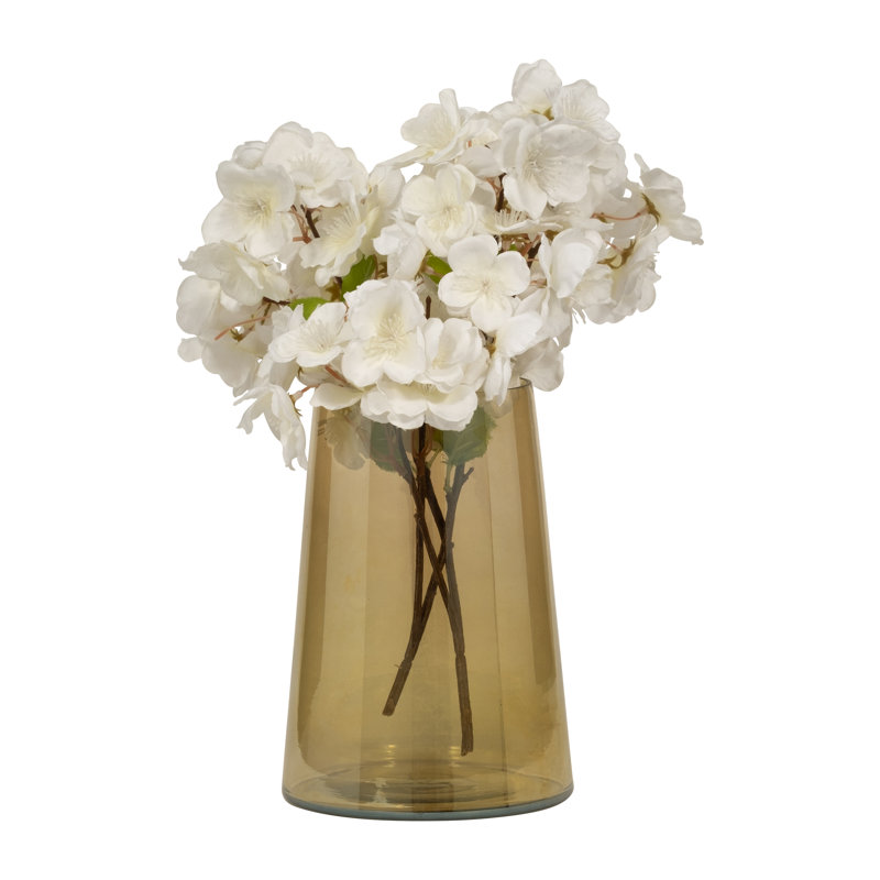 Wayfair Glass Vase Glass Sleek Contemporary Silhouette With Modern Tapered Design And Smooth Minimalist Form For Decorative Display