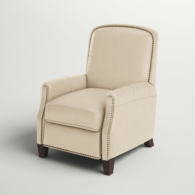 Wayfair Glen Ellyn 30" Wide Genuine Leather Manual Club Recliner