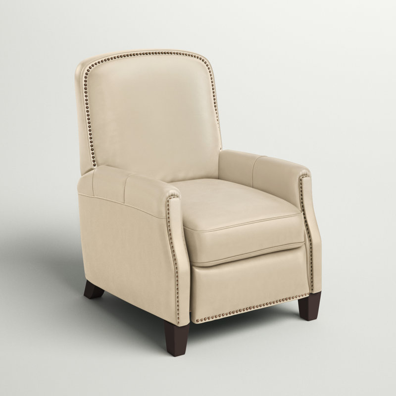 Wayfair Glen Ellyn 30" Wide Genuine Leather Manual Club Recliner