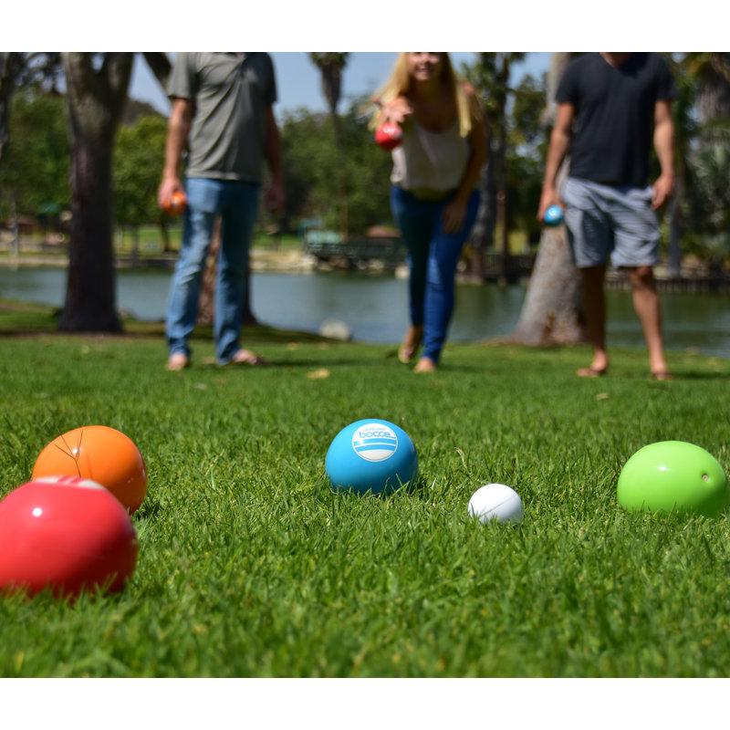 Wayfair GoSports 10 Piece 90mm Soft Bocce Ball Set - Backyard Outdoor Lawn Game